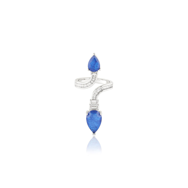 Celestial Sapphire Statement Ring