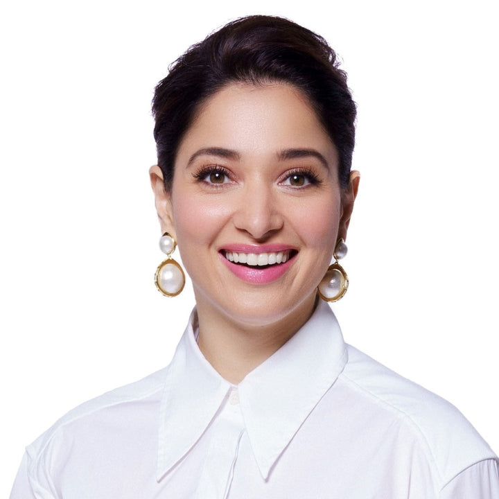 Amara Pearl Duo Drop Earrings