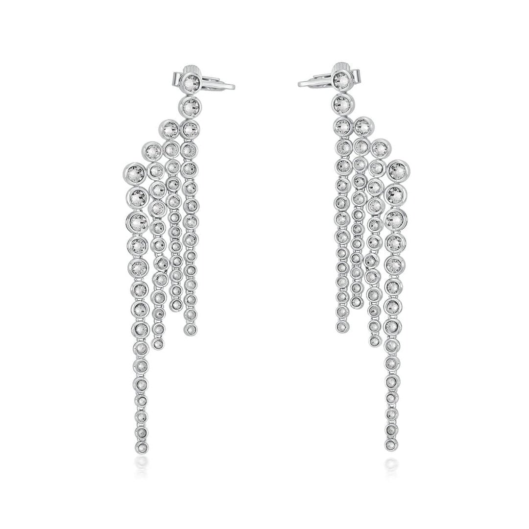 White Drop Earring for Women by Isharya | Modern Indian Jewellery