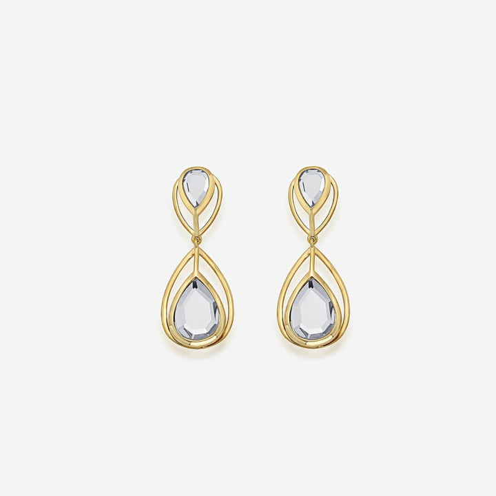 Ayaana Petite Drop Libra Earrings - Isharya | Modern Indian Jewelry