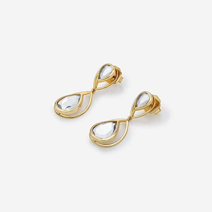 Ayaana Petite Drop Libra Earrings - Isharya | Modern Indian Jewelry