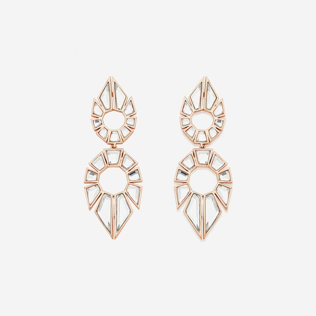 NA long Earring for Women by Isharya | Modern Indian Jewellery