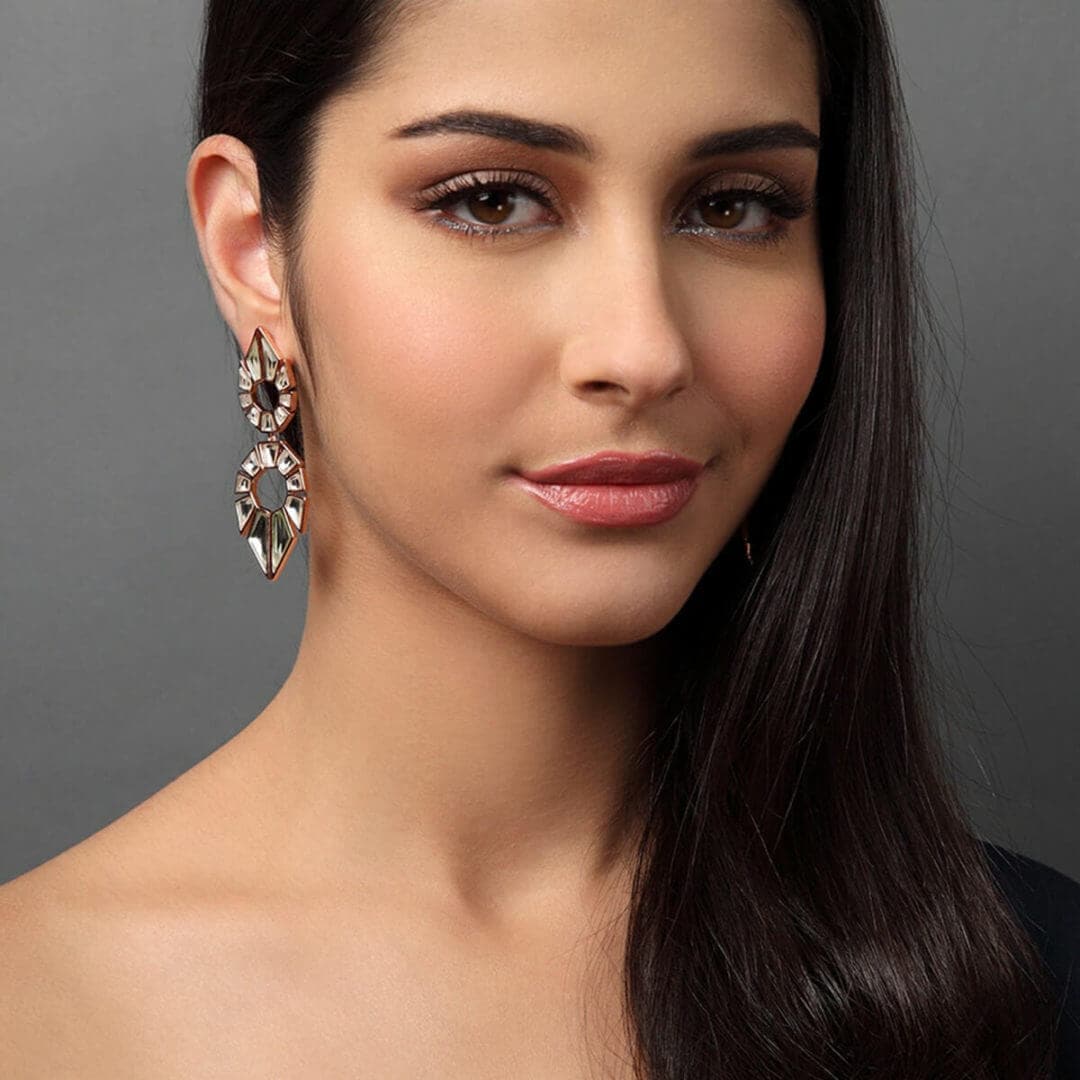 NA long Earring for Women by Isharya | Modern Indian Jewellery