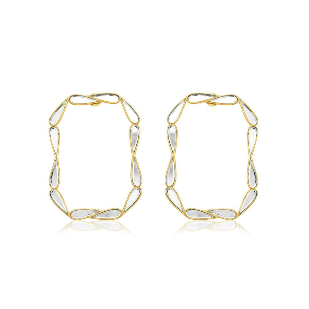 White Drop Earring for Women by Isharya | Modern Indian Jewellery