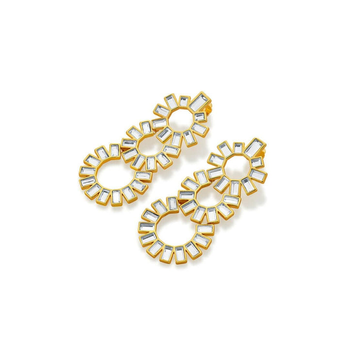 Mirror Chandelier Earring for Women by Isharya | Modern Indian Jewellery