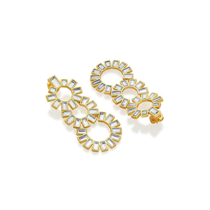 Mirror Chandelier Earring for Women by Isharya | Modern Indian Jewellery