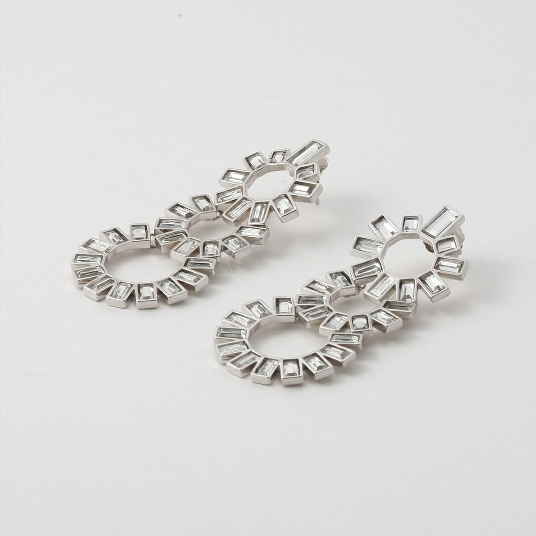 Mirror Chandelier Earring for Women by Isharya | Modern Indian Jewellery