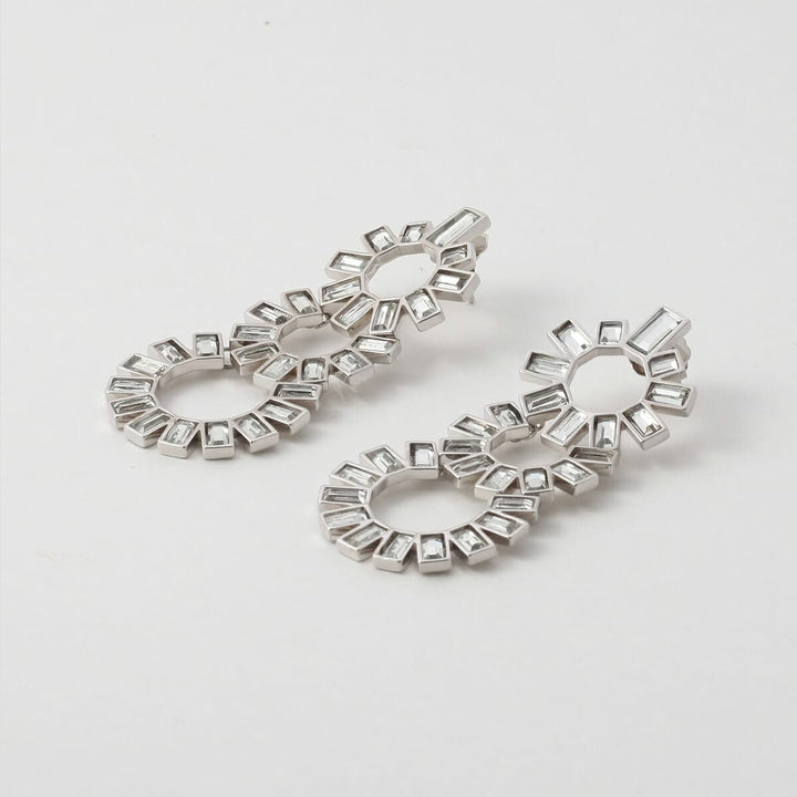 Mirror Chandelier Earring for Women by Isharya | Modern Indian Jewellery
