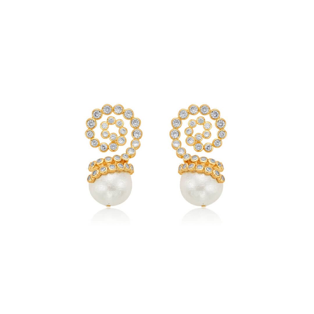 Mirror Drop Earring for Women by Isharya | Modern Indian Jewellery