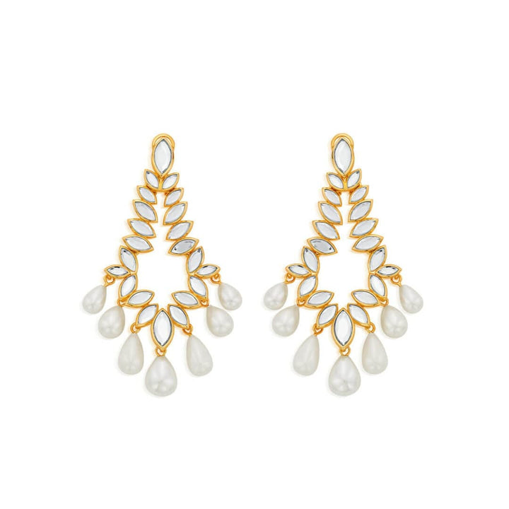 Mirror Chandelier Earring for Women by Isharya | Modern Indian Jewellery