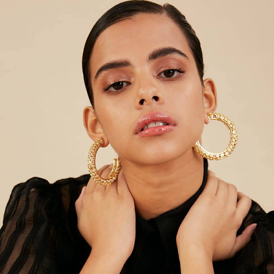 Multi Hoop Earring for Women by Isharya | Modern Indian Jewellery