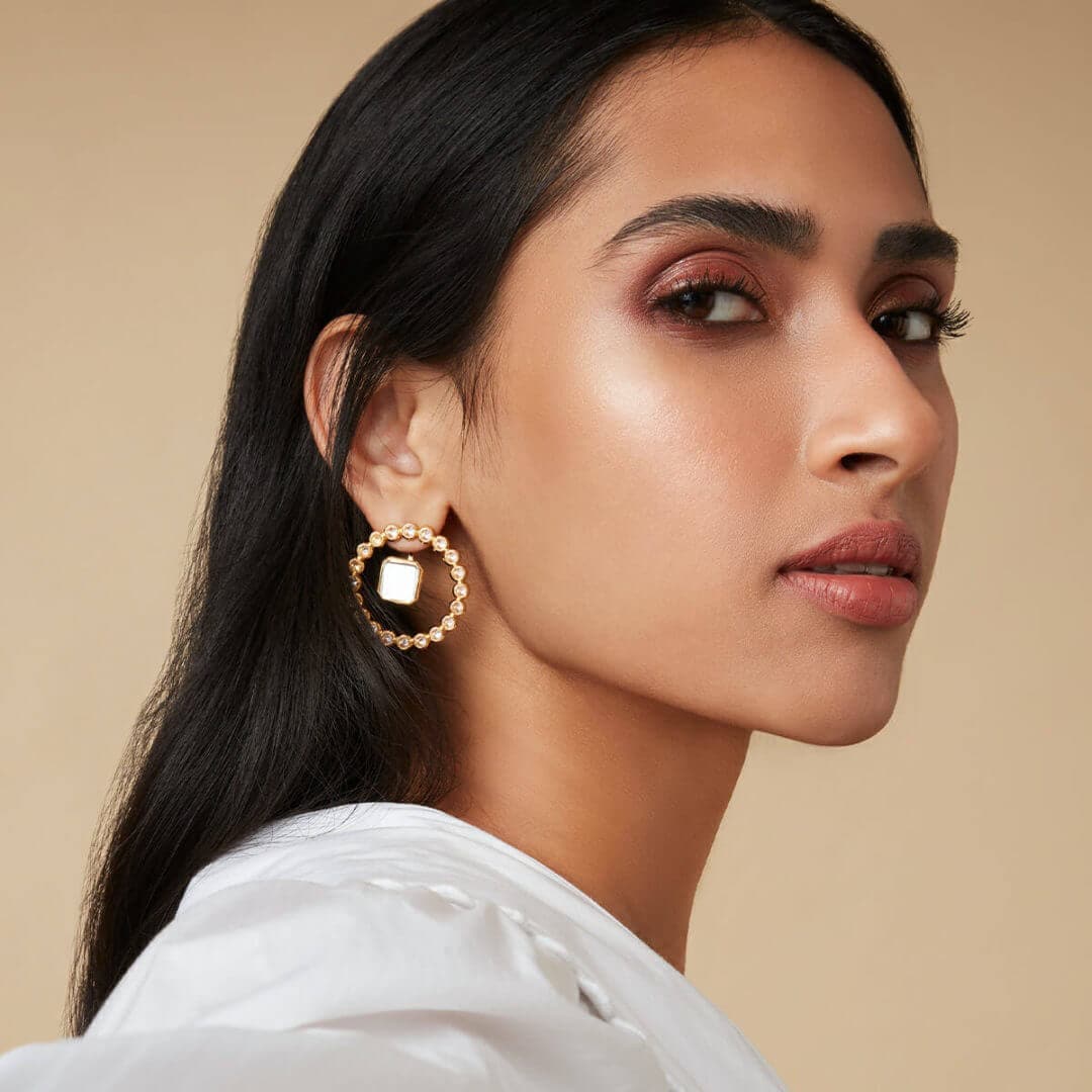 Revolution Earrings for Women by Isharya | Modern Indian Jewellery