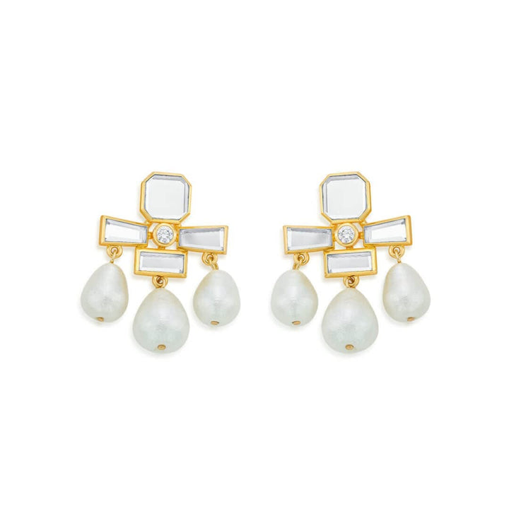 Trio Drop Earrings - Isharya | Modern Indian Jewelry