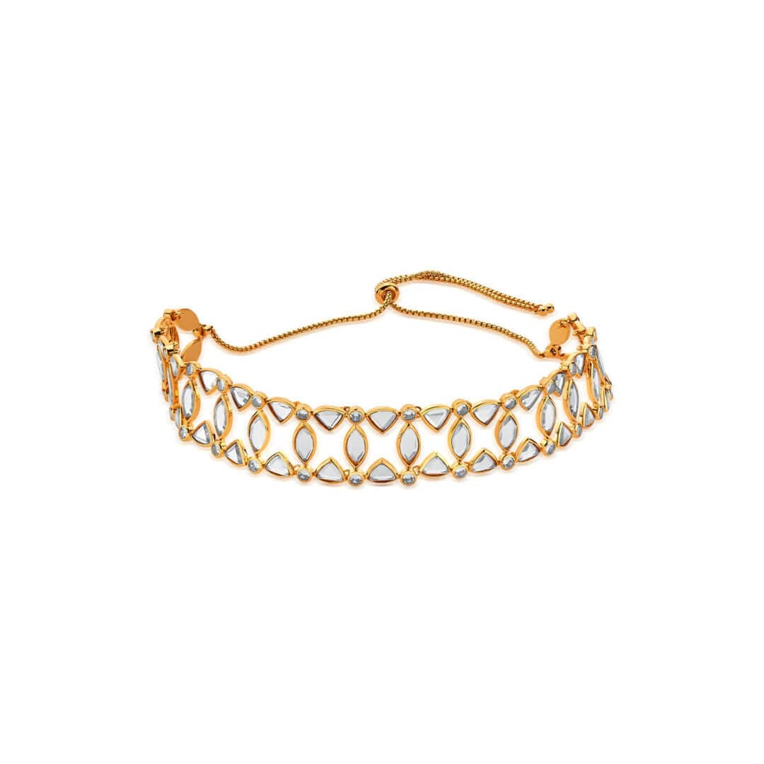 Mirror Choker Necklace for Women by Isharya | Modern Indian Jewellery