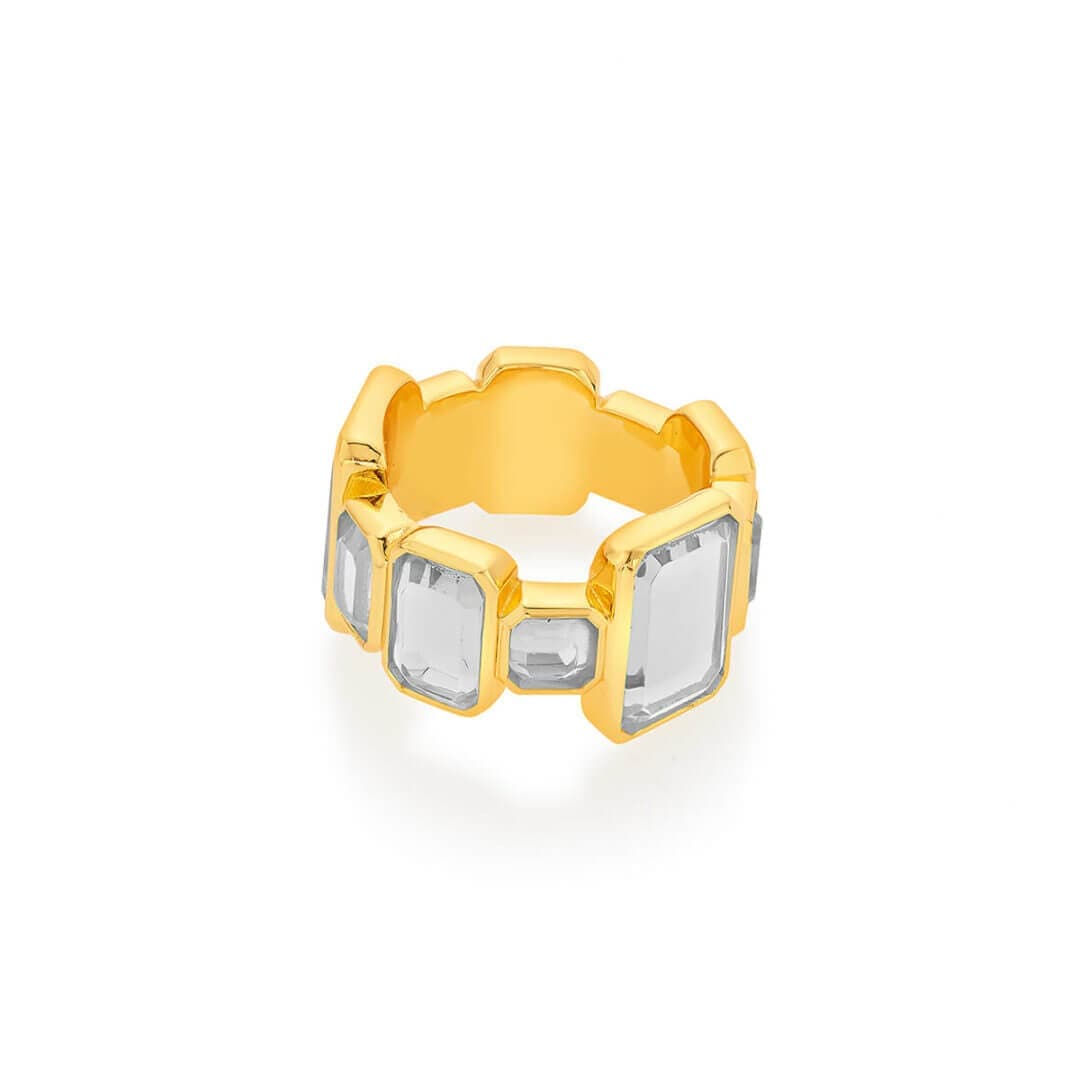 White Band Ring for Women by Isharya | Modern Indian Jewellery