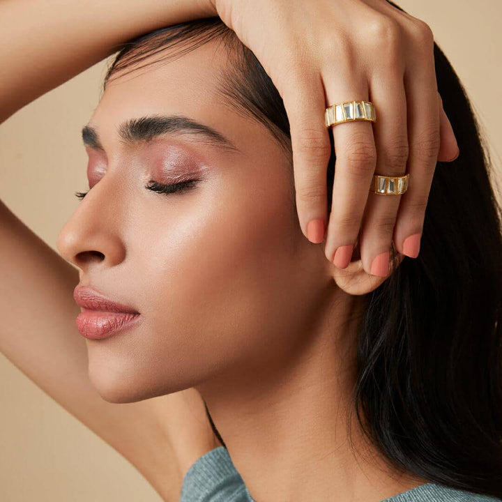 Mirror band Ring for Women by Isharya | Modern Indian Jewellery