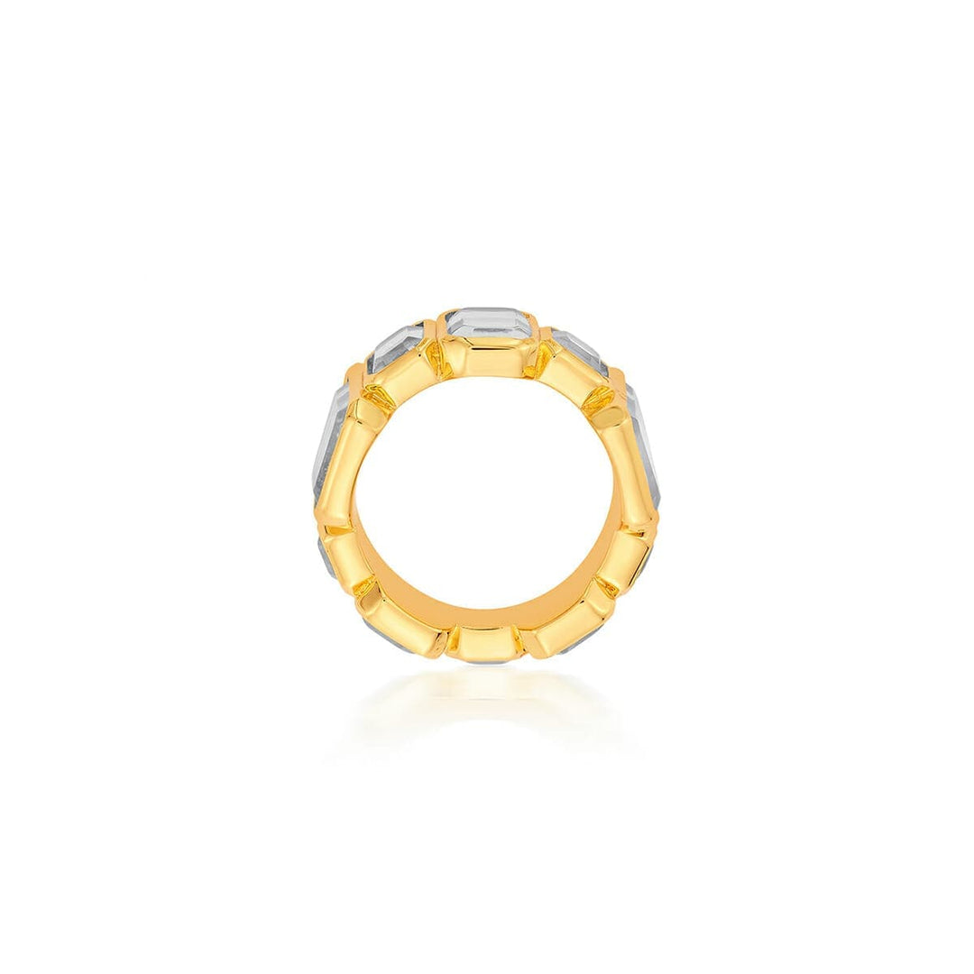 White Band Ring for Women by Isharya | Modern Indian Jewellery