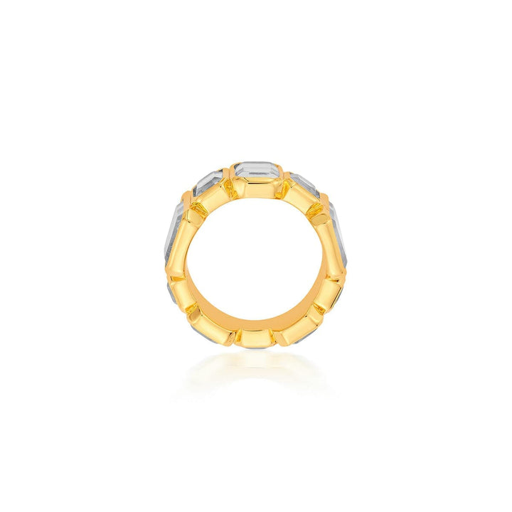 White Band Ring for Women by Isharya | Modern Indian Jewellery