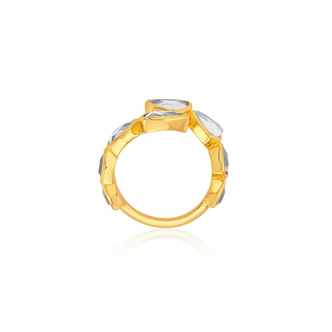 White Open ring Ring for Women by Isharya | Modern Indian Jewellery