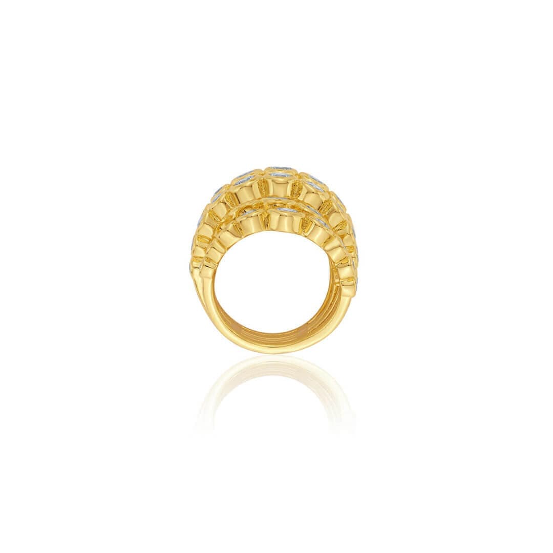 White Stackable Ring for Women by Isharya | Modern Indian Jewellery