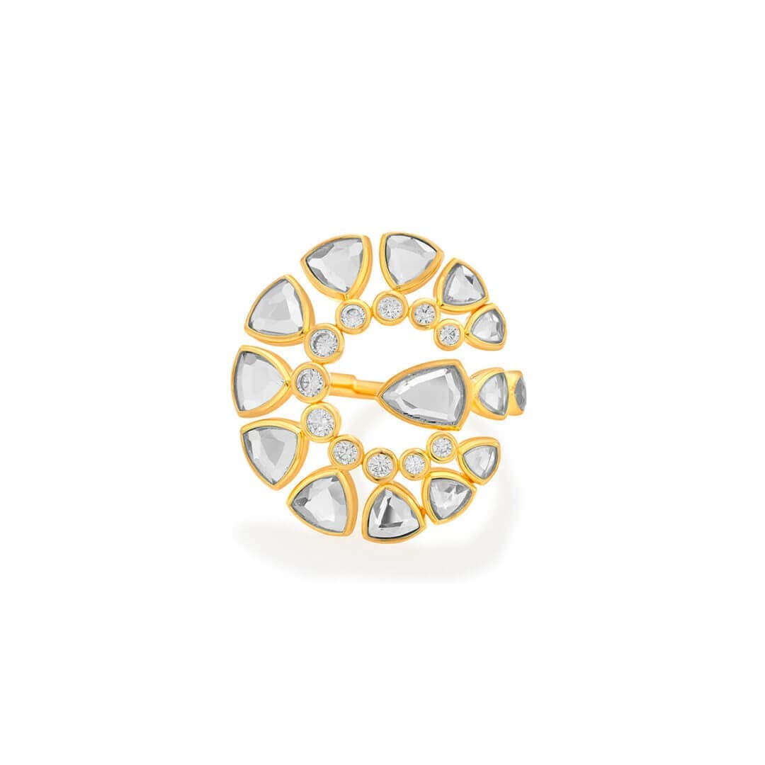 Jugni Mirror Statement Ring