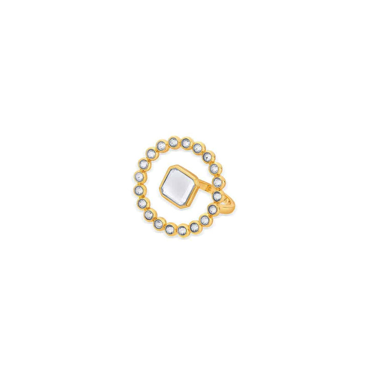 Mirror Cocktail Ring for Women by Isharya | Modern Indian Jewellery