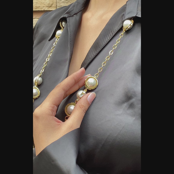 Amara Dainty Pearl Necklace
