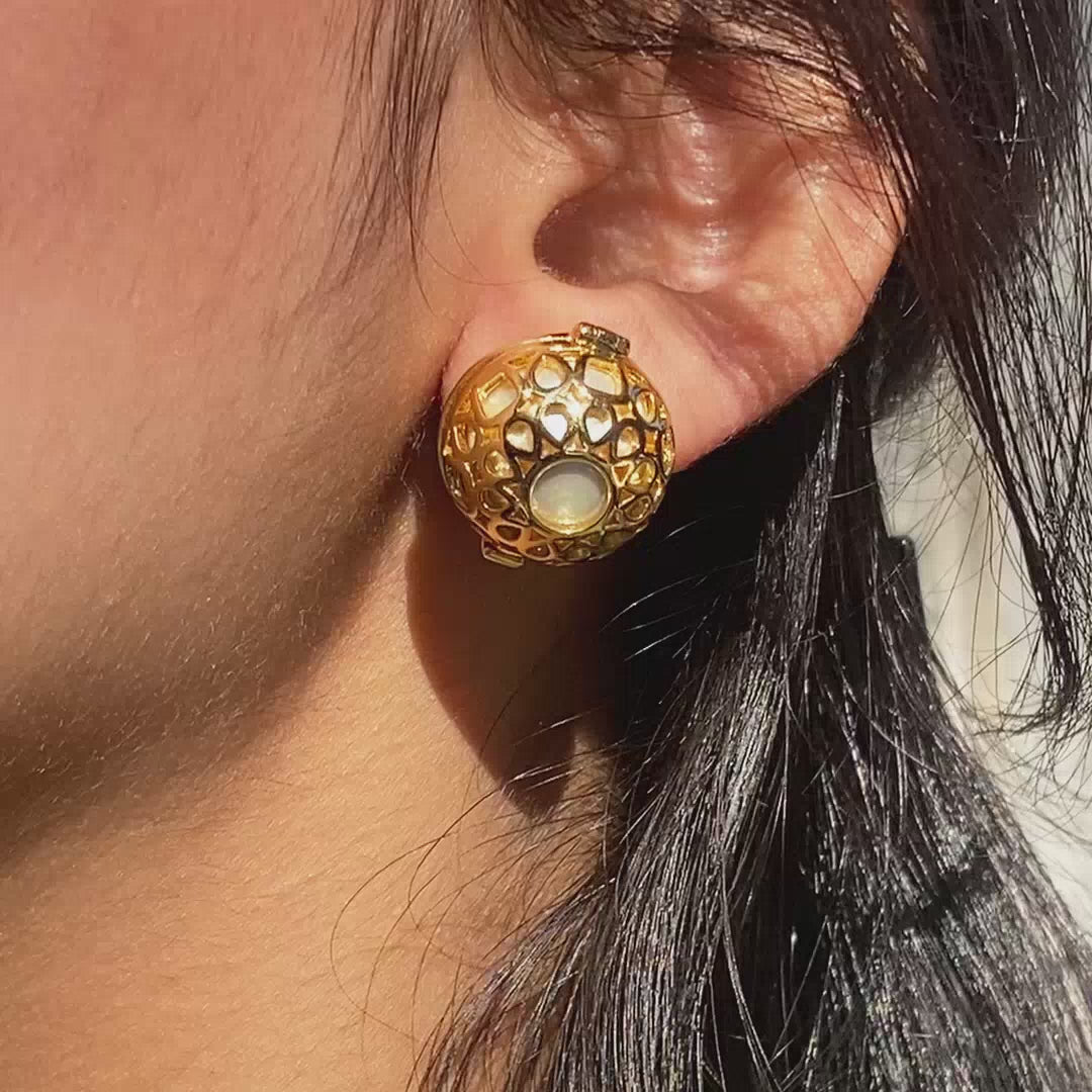 Isharya Logo Statement Earrings