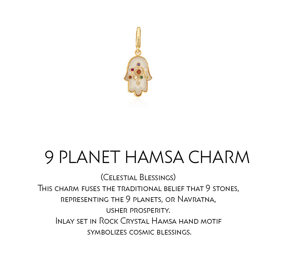 Navratna Hamsa Charm - Isharya | Modern Indian Jewelry