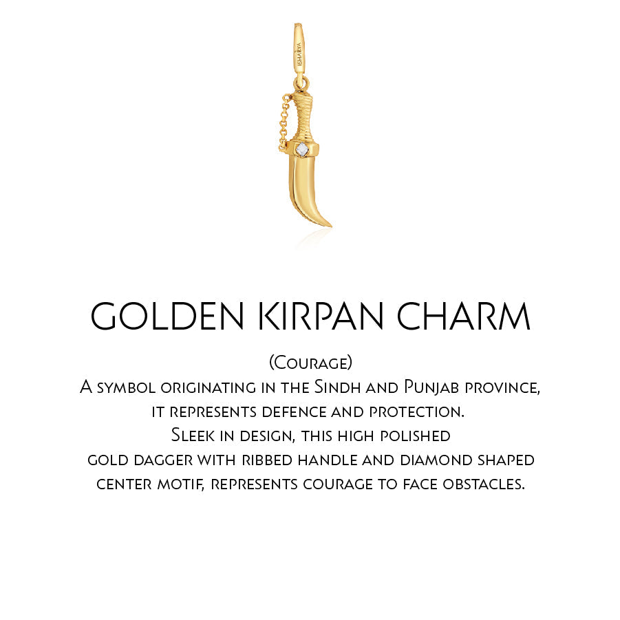 Golden Kripan Charm - Isharya | Modern Indian Jewelry