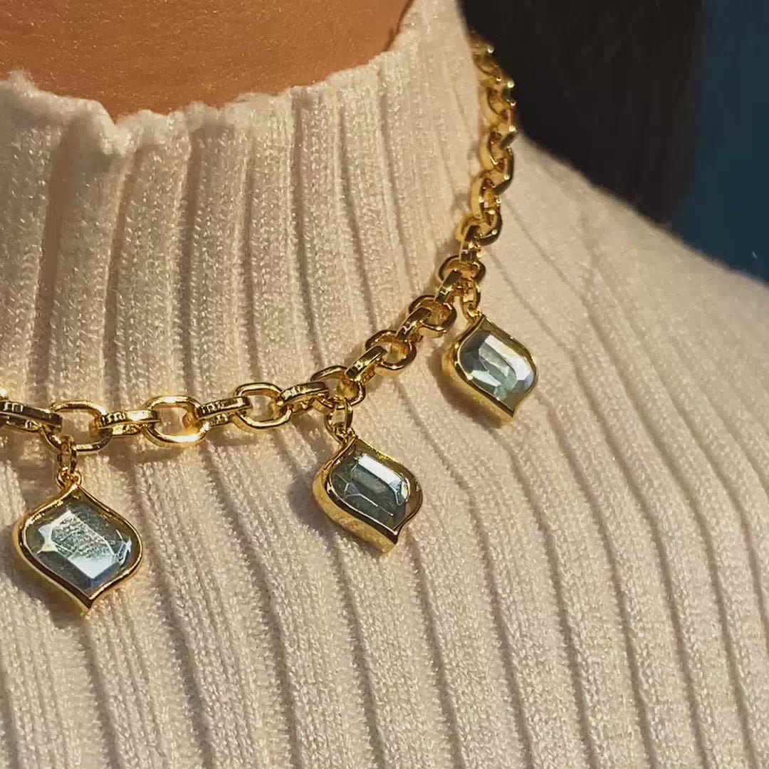 Amara Mirror Quintet Necklace