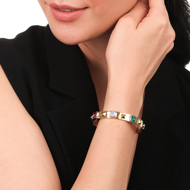 Serena Multicolored Gold Cuff