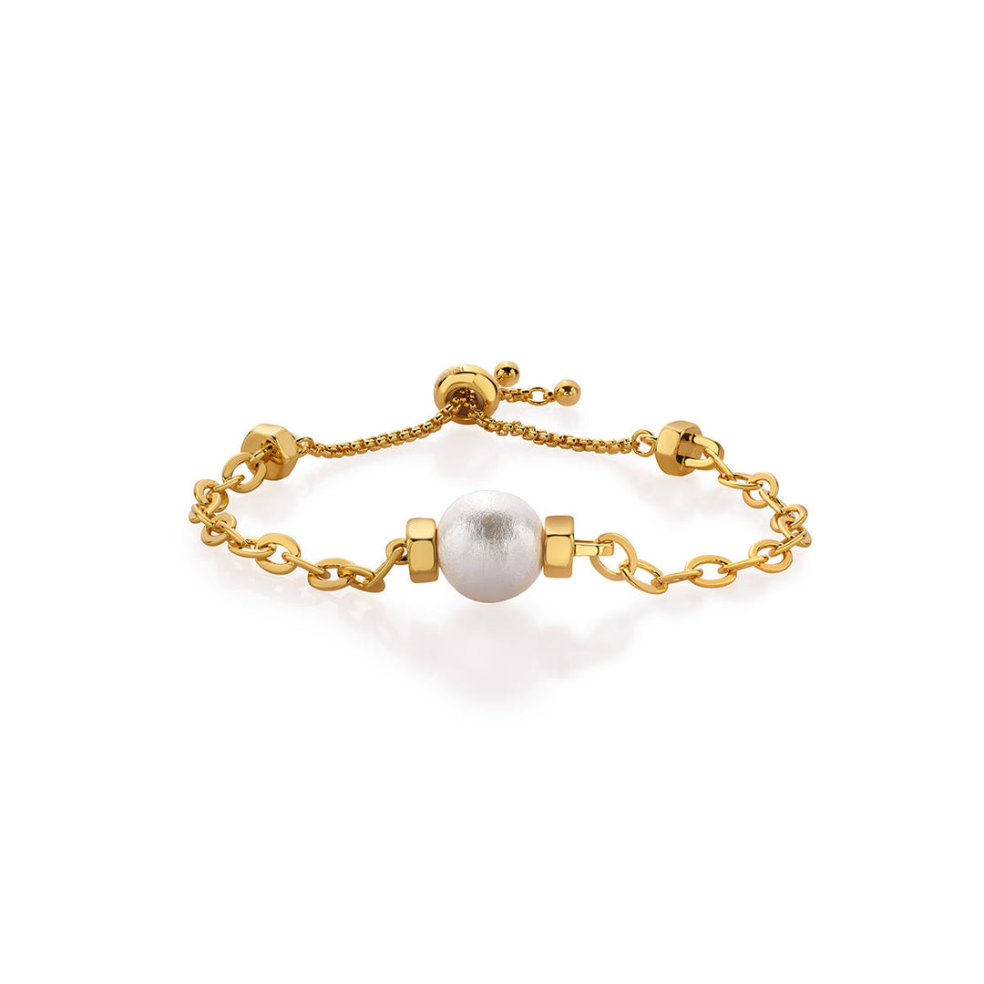 Angelou Pearl Bolo Bracelet