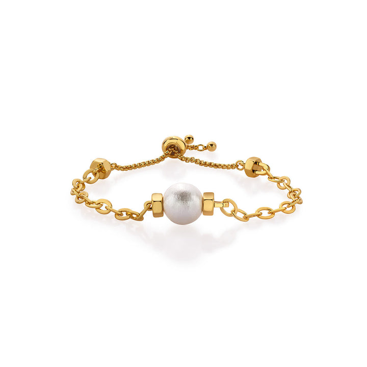 Angelou Pearl Bolo Bracelet