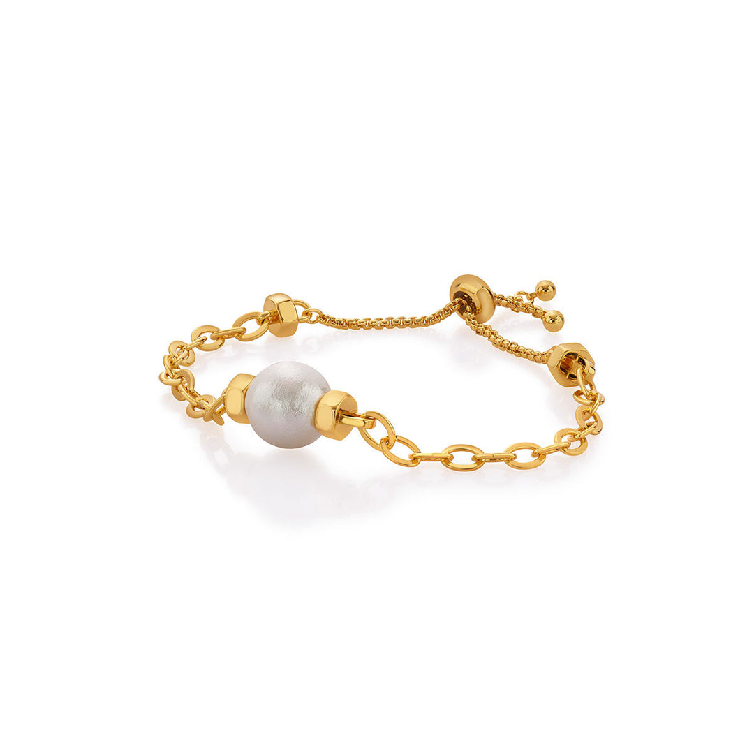 Angelou Pearl Bolo Bracelet