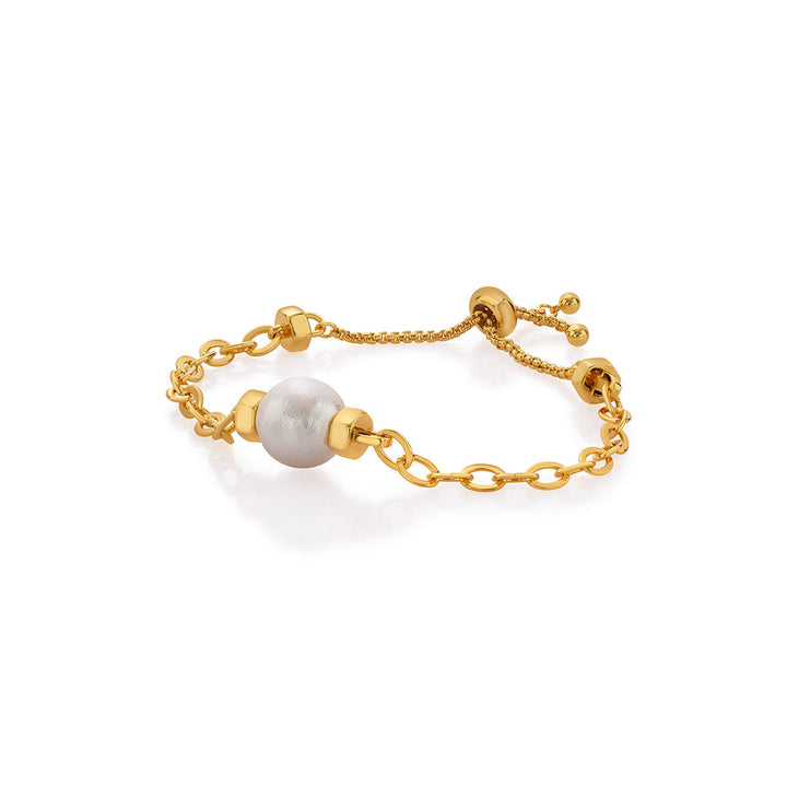Angelou Pearl Bolo Bracelet