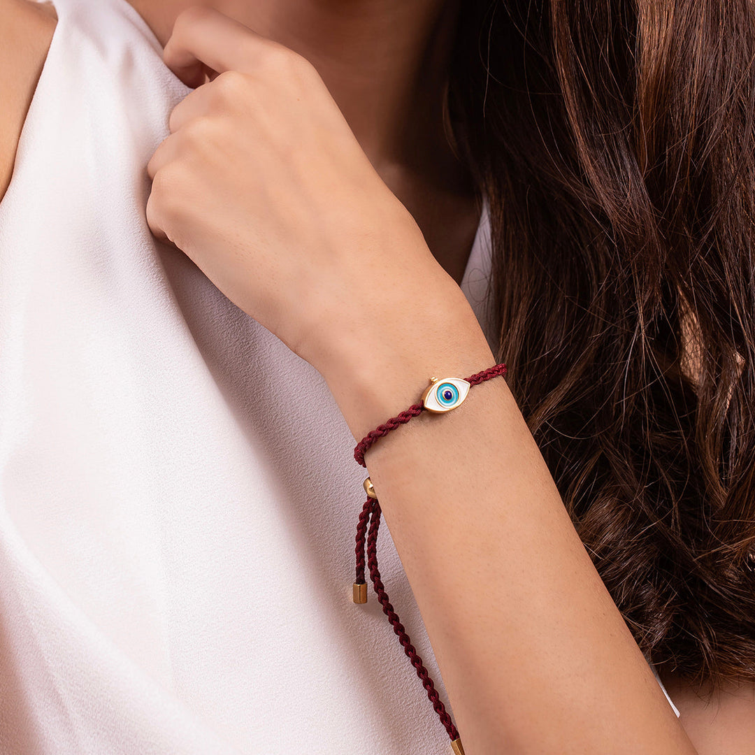 Maroon Knot Bracelet - Isharya | Modern Indian Jewelry
