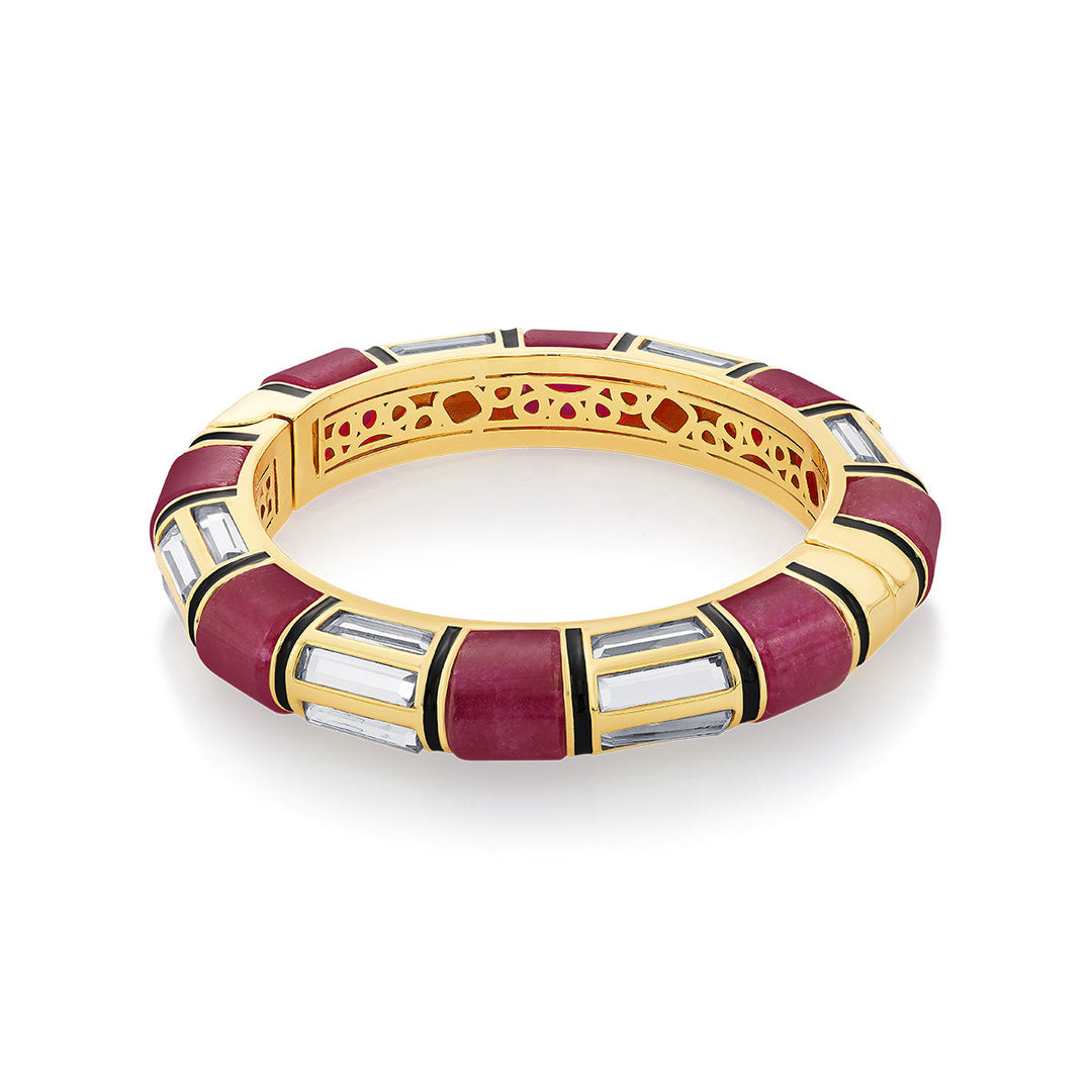 Begum Haute Pink Bangle - Isharya | Modern Indian Jewelry