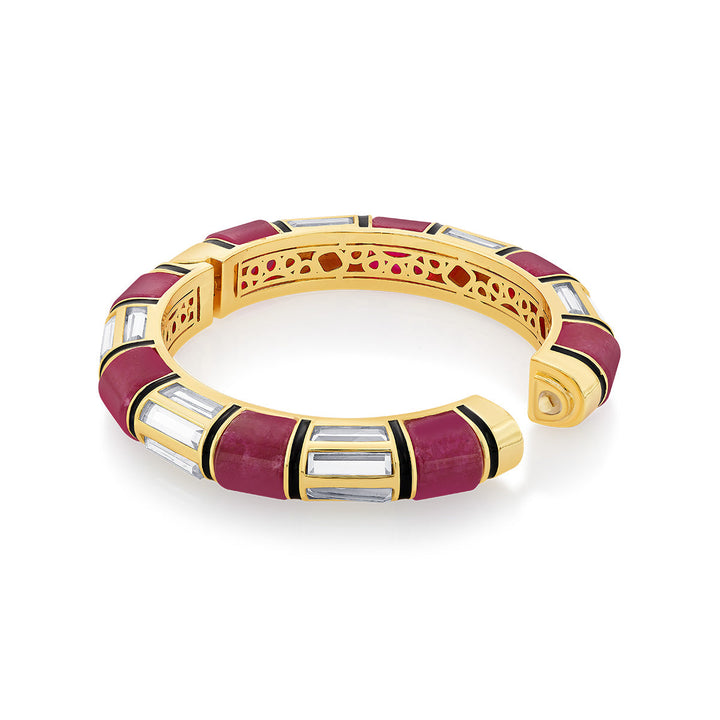 Begum Haute Pink Bangle - Isharya | Modern Indian Jewelry