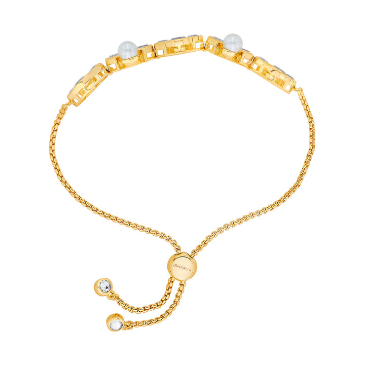 Amara Mirror Pearl Bracelet - Isharya | Modern Indian Jewelry