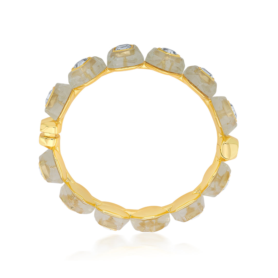 Bling Infinity Cut Crystal Bangle