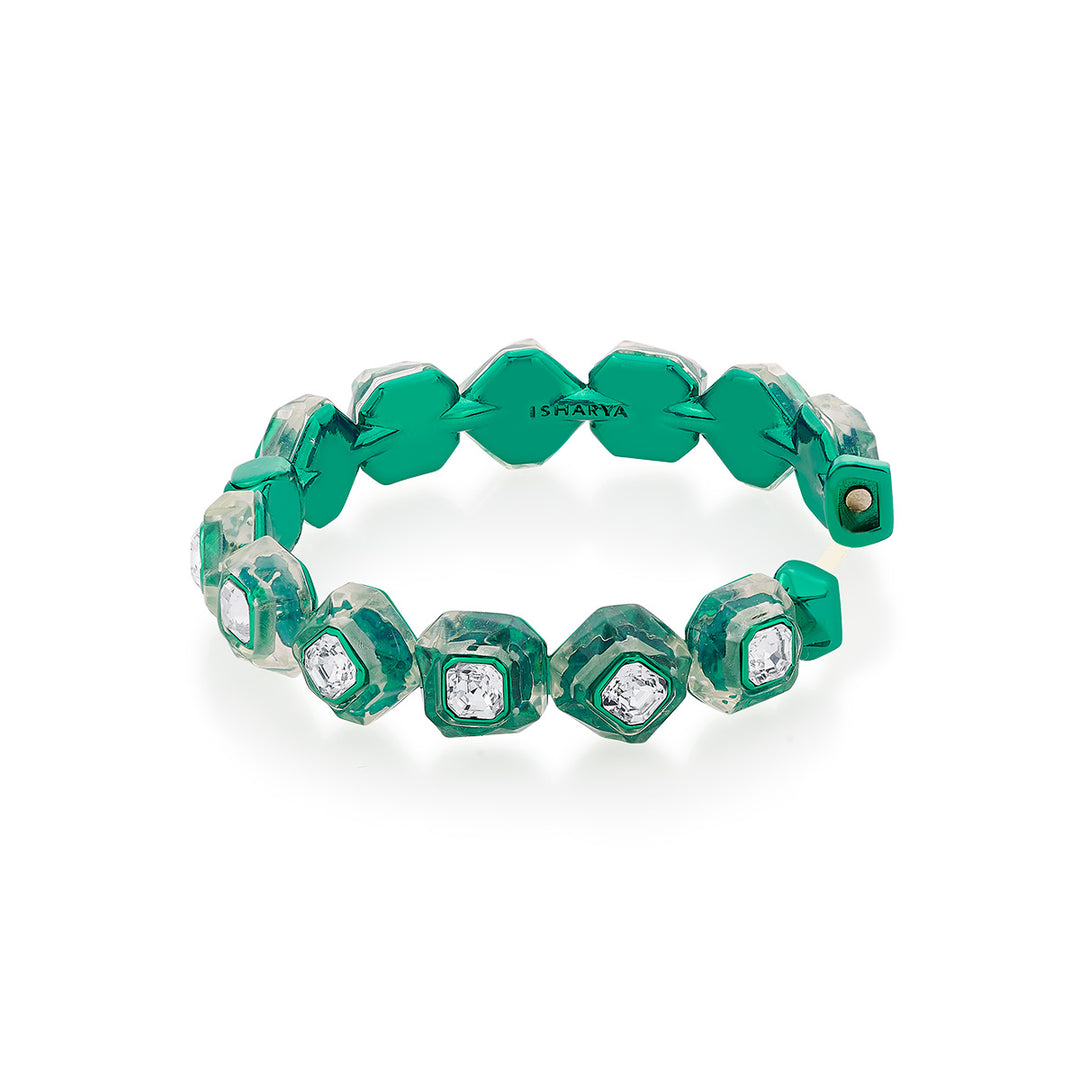 B-dazzle Green Crystal Bracelet