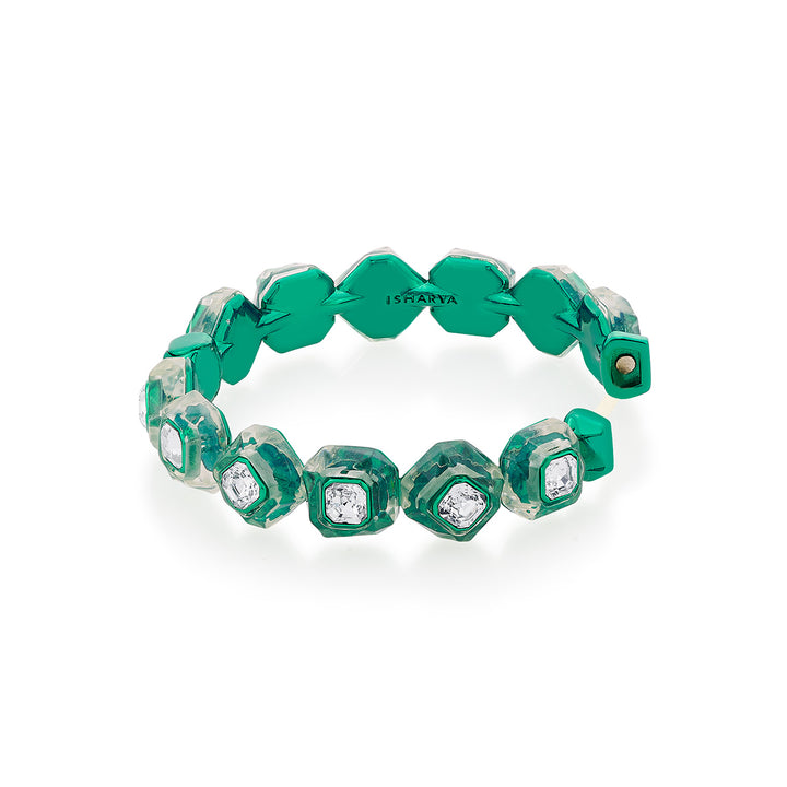 B-dazzle Green Crystal Bracelet