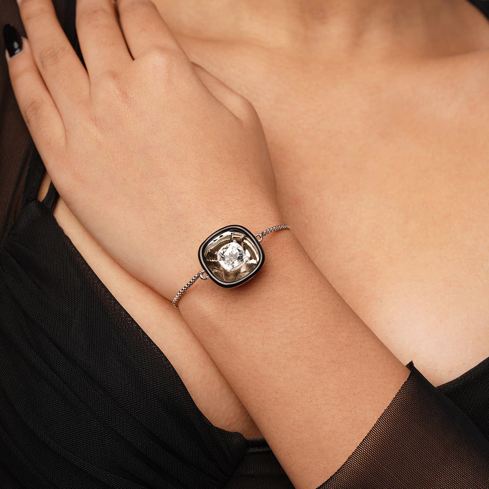Bougie Glory Wrap Crystal Bracelet - Isharya | Modern Indian Jewelry