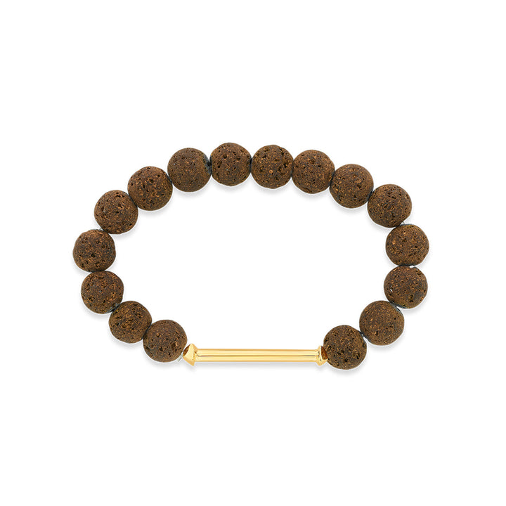 Brown Lava Bead Bracelet