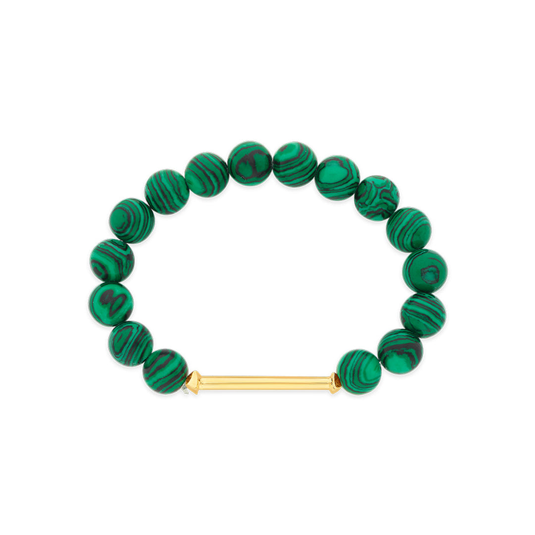 Malachite Bead Bracelet