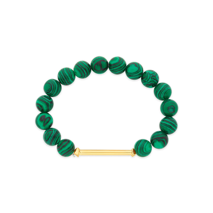 Malachite Bead Bracelet