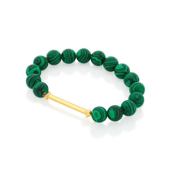 Malachite Bead Bracelet