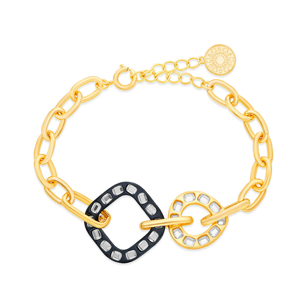 Stan Geometry Link Bracelet - Isharya | Modern Indian Jewelry