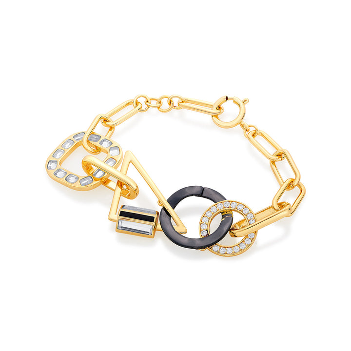 Stan Abstract Link Bracelet - Isharya | Modern Indian Jewelry